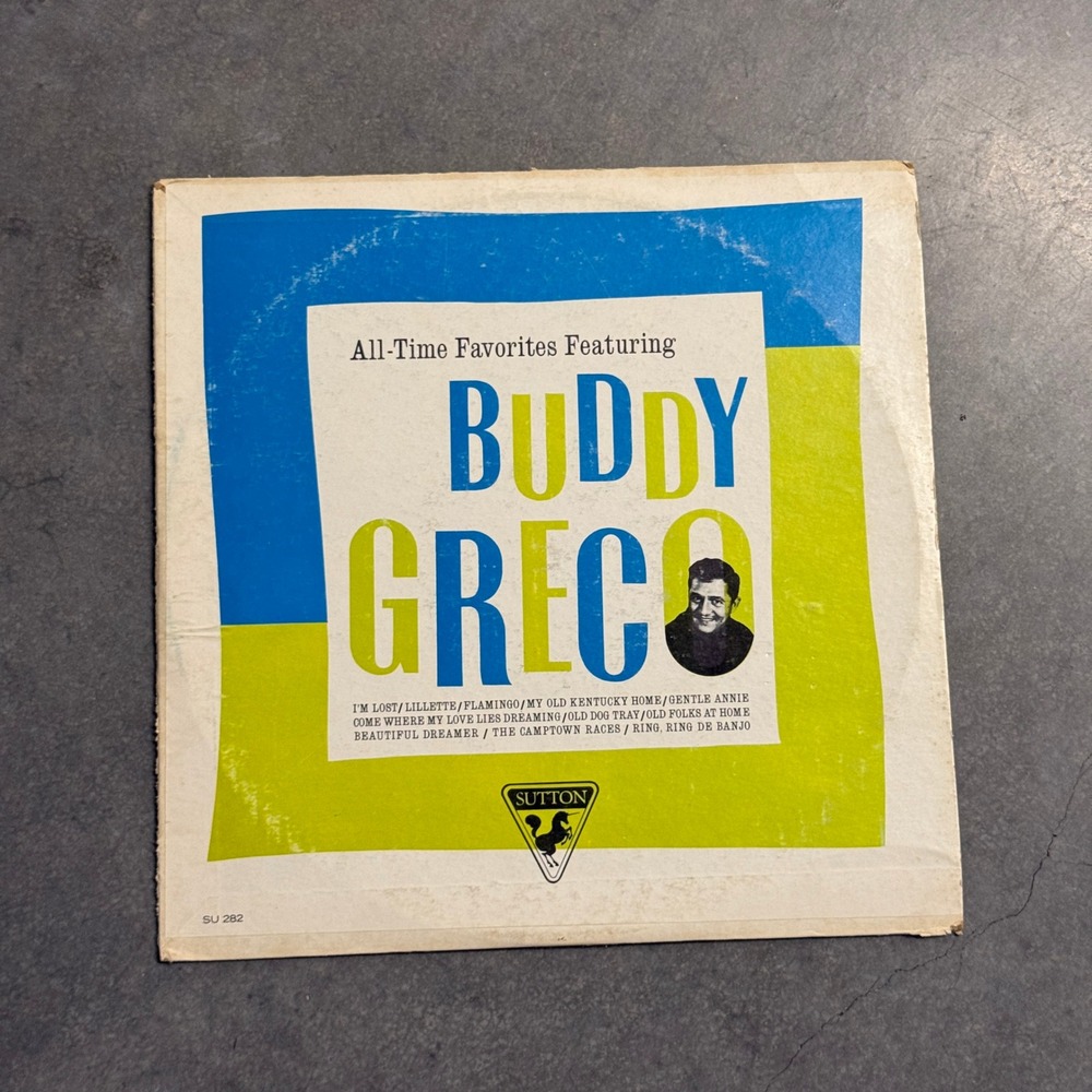 Buddy Greco All-Time Favorites Vinyl LP Sutton Records SU 282 Jazz Pop